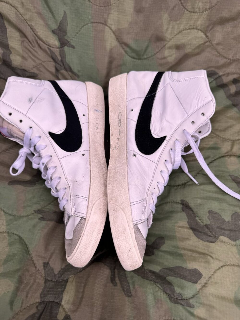Nike Blazer Mid Sneakers White/Black - Size Not Marked